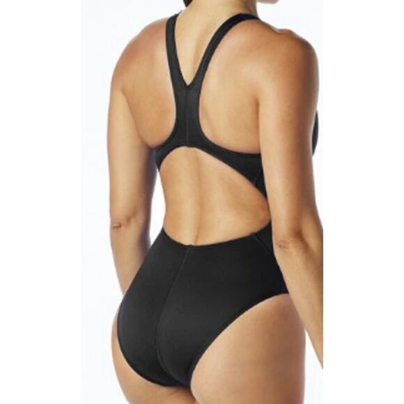 TYR womans Solid Maxfit Swimsuit Size 42 Navy Blue - Picture 2 of 10